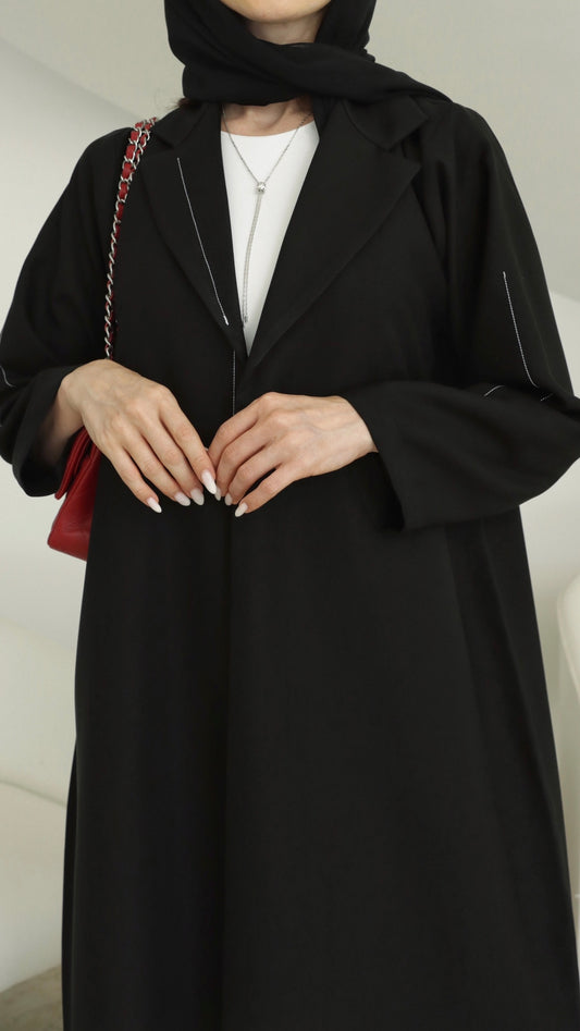 E29- Summery Black  Crepe ( A-line )