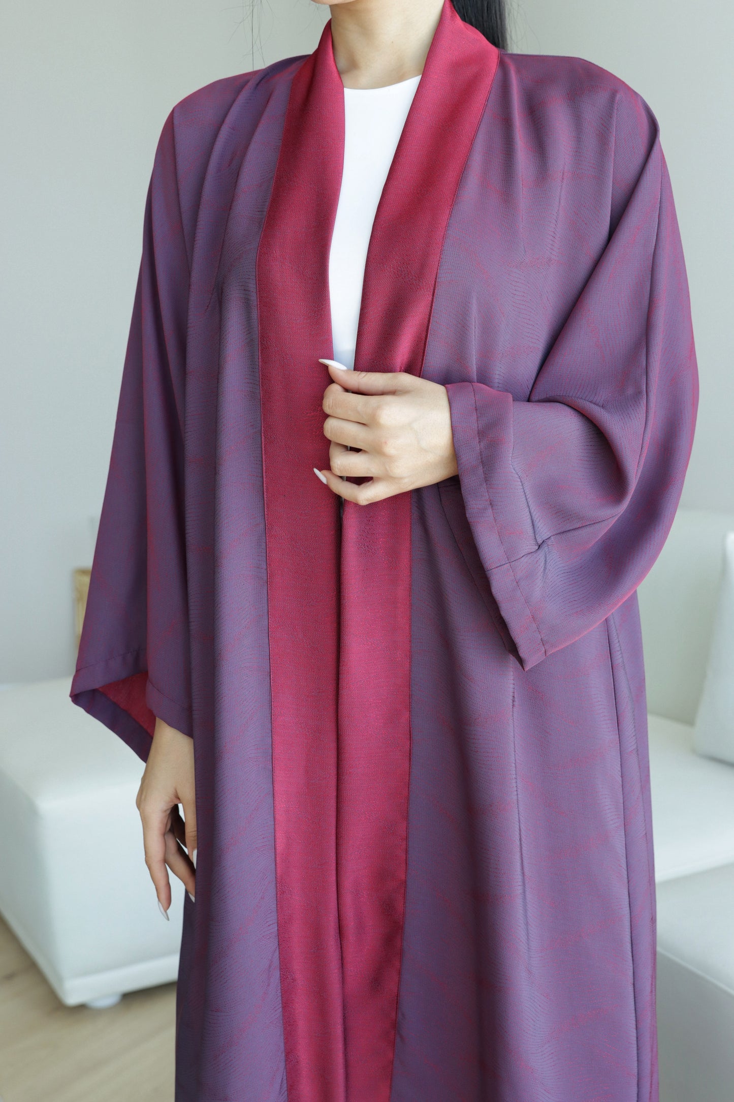 E28 Abaya- Purple Fushia