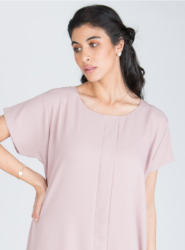 O2 Summery Pink Crepe ( A-line )