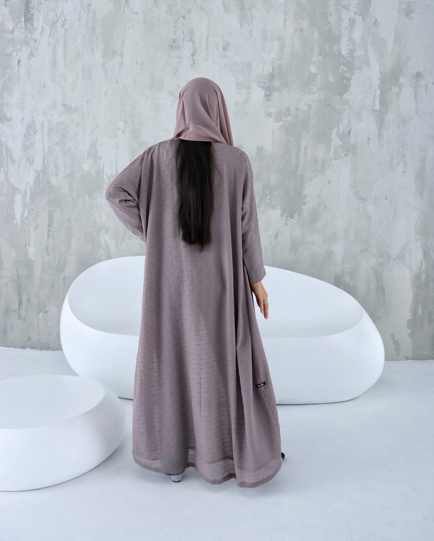 O340 Abaya- light pink