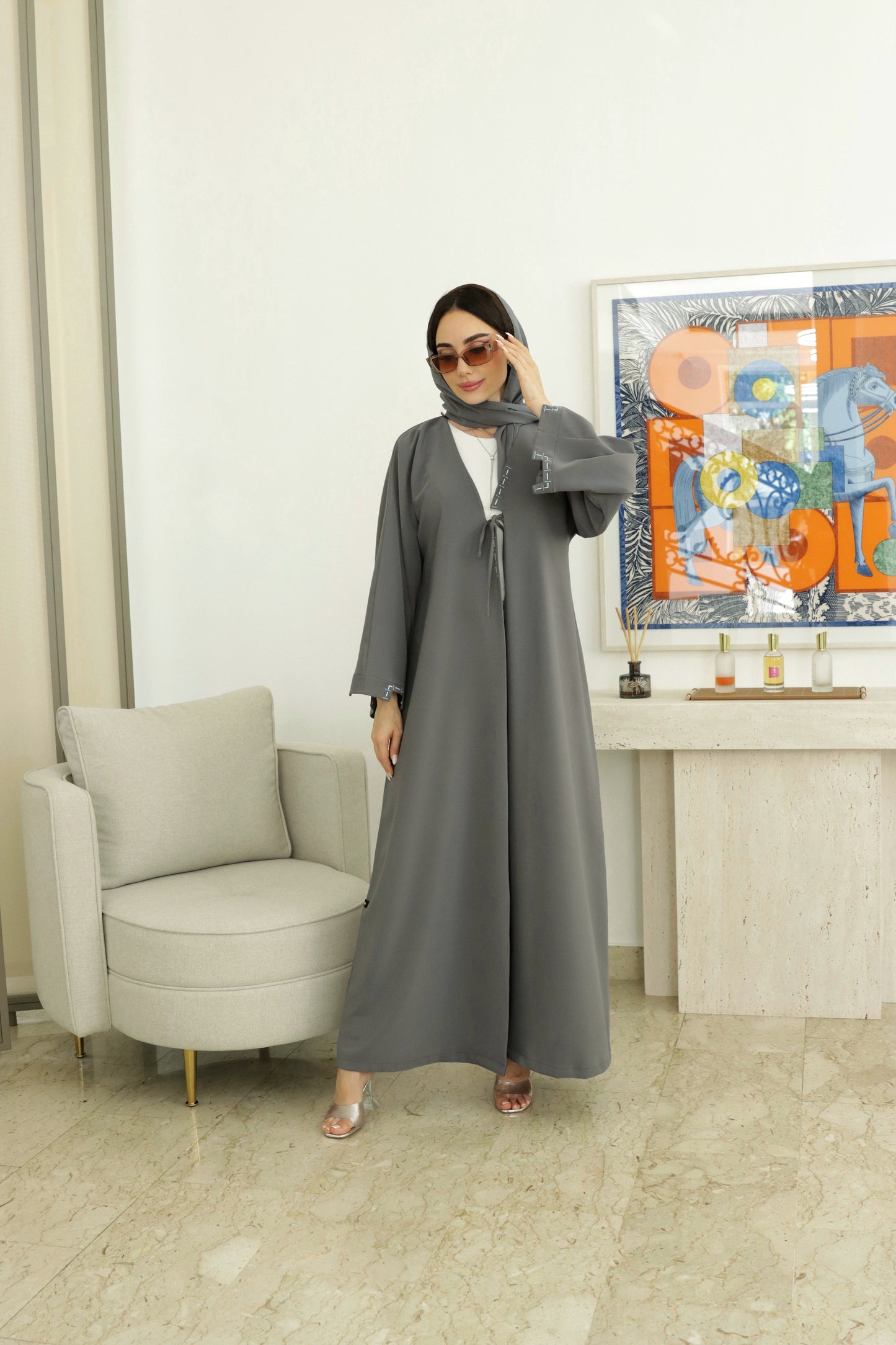 E31 Abaya-Grey