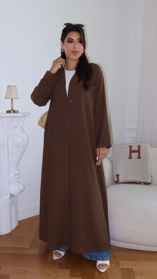 E87- Summary classic abaya ( Blue)