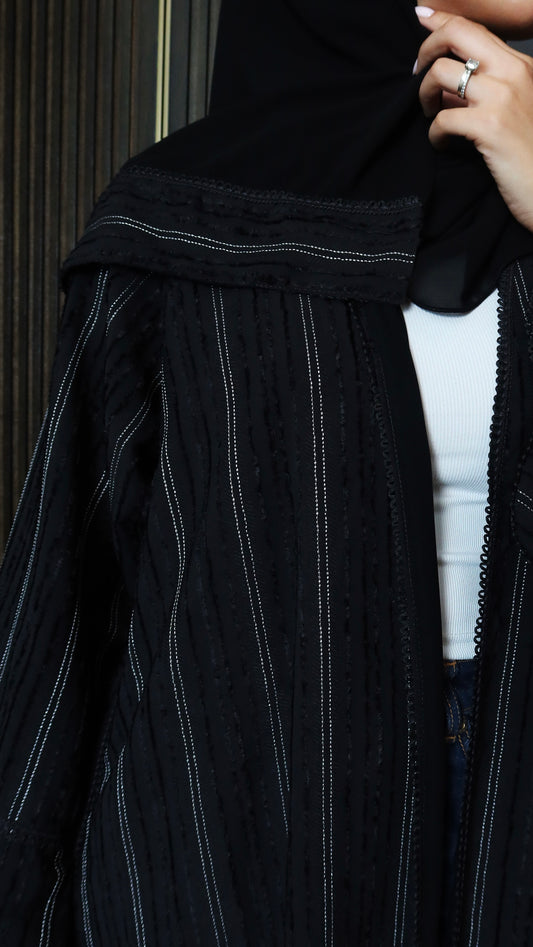 E127- Summer Light fabric - Black