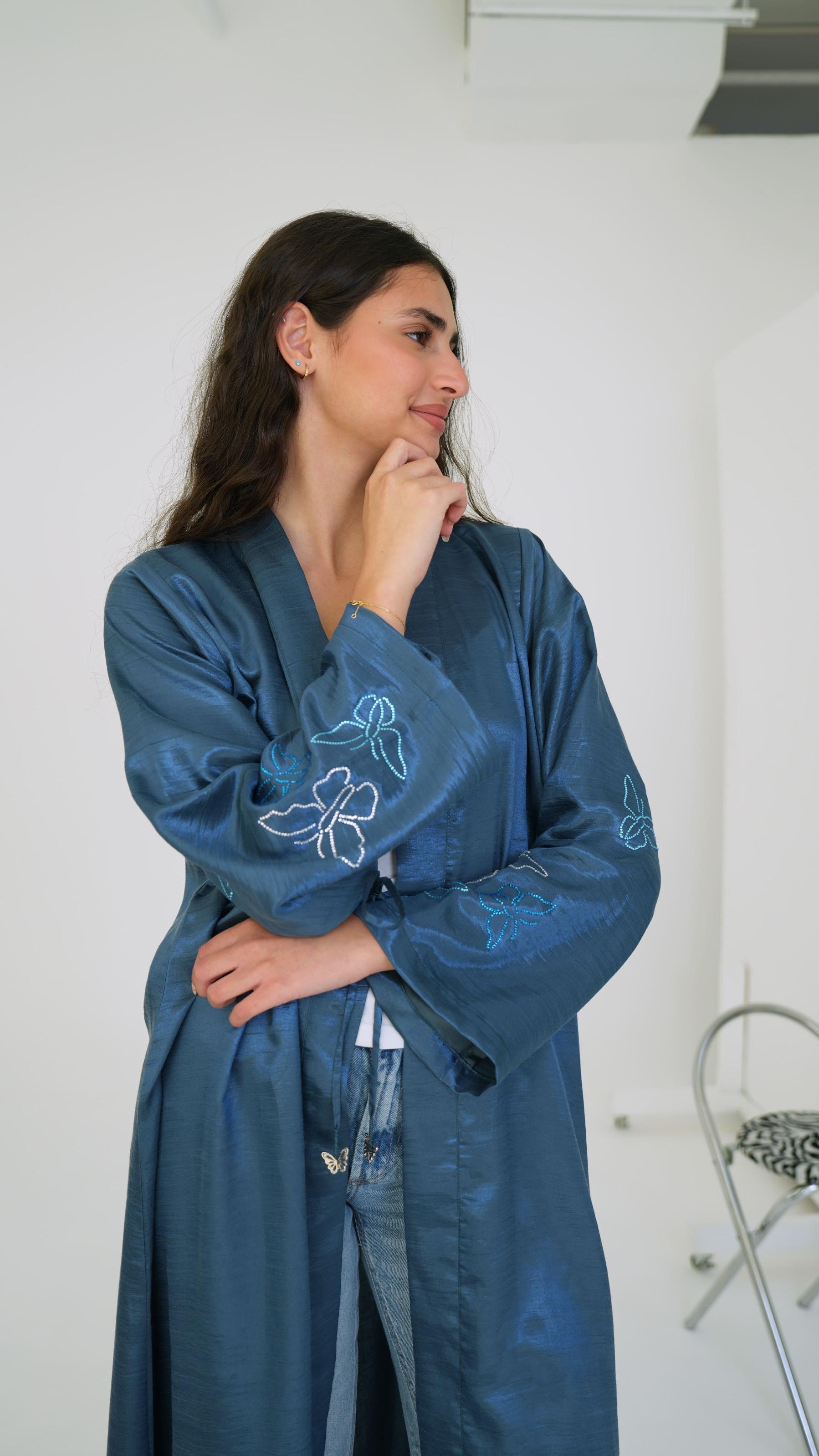 E104 Blue Butterfly Bling( Ready to ship)