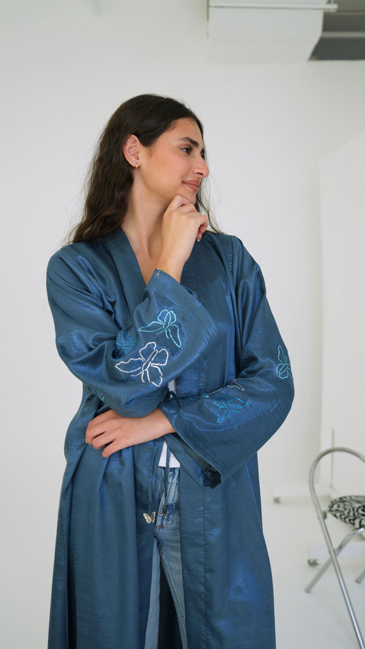 E104 Blue Butterfly Bling( Ready to ship)