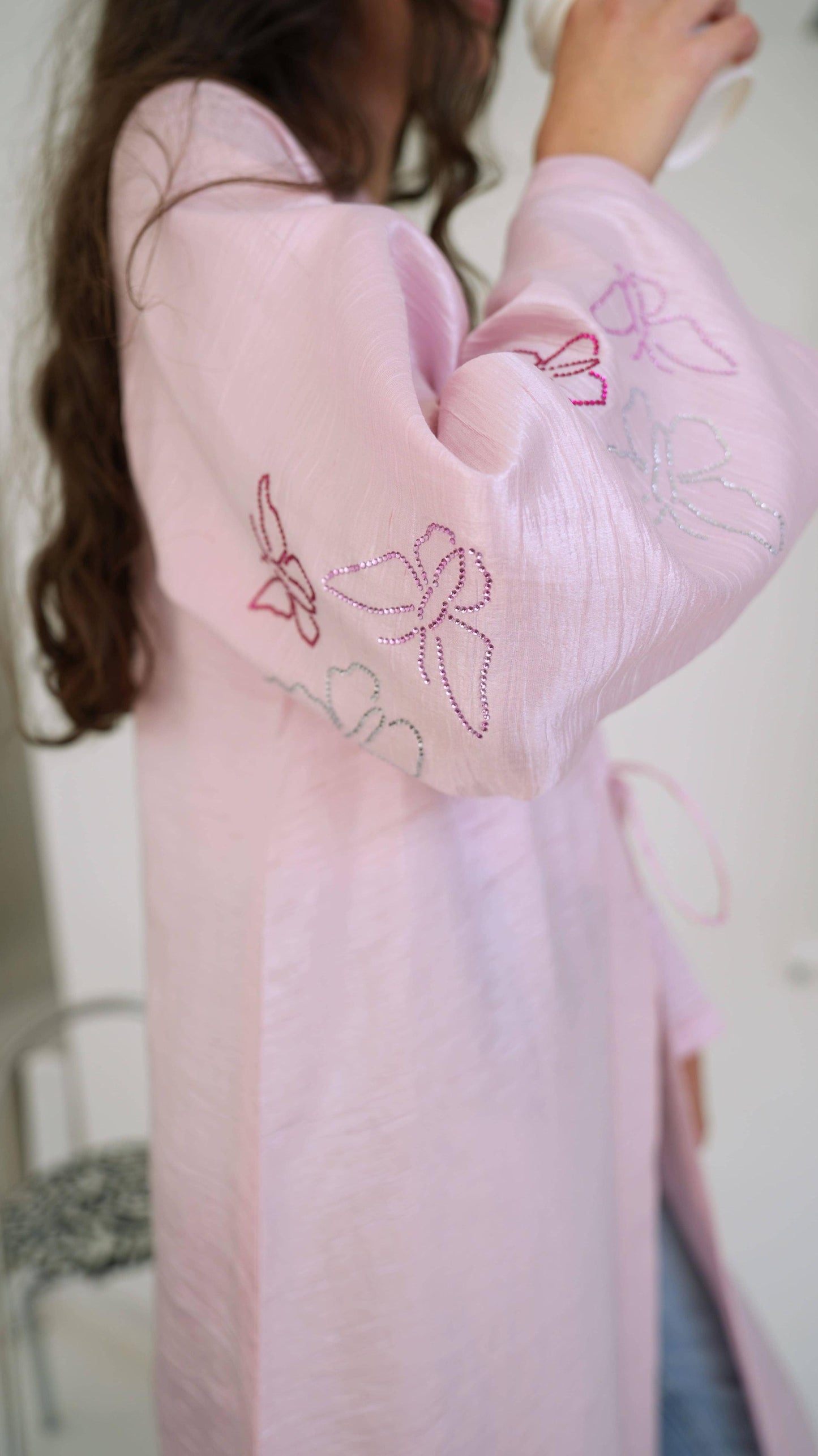 E99-Pink Butterfly Bling( Ready to ship)