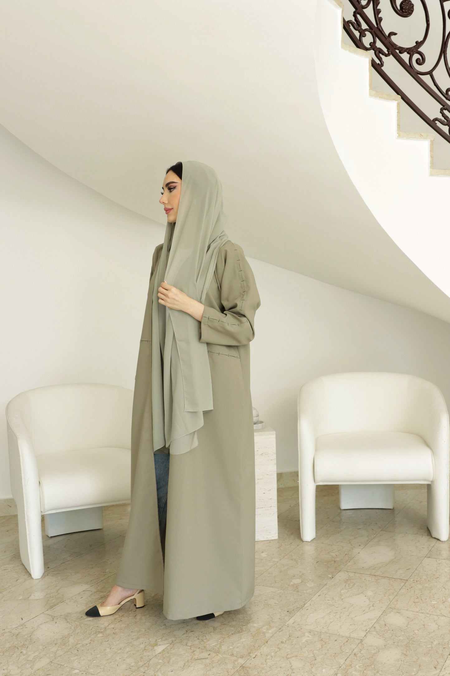 E30 Abaya-Green