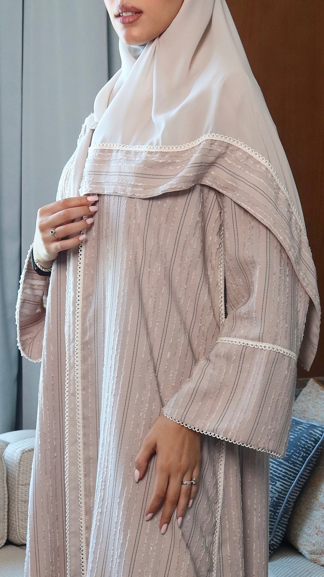 E125- Summer Light fabric - Beige